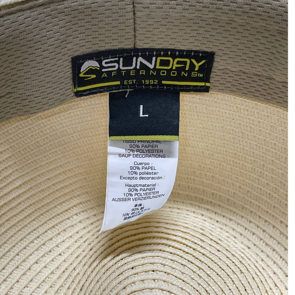 Sunday Cream Panama Hat with Black Band - Picture 8 of 9